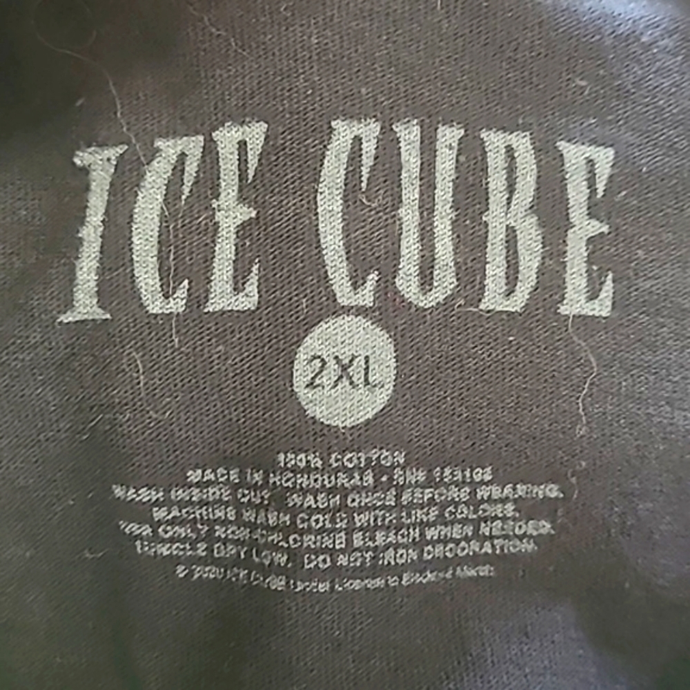 Ice Cube NWA Rap Classic 90s Black Graphic Print Tee Tshirt Mens Size 2XL - Picture 12 of 12